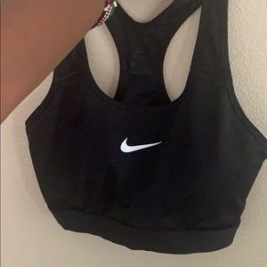 Black Nike padded sports bra